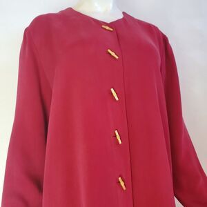 Vintage 80s Shomi Pink Silk Blazer Jacket